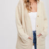 BUTTONED BOUCLE CARDIGAN