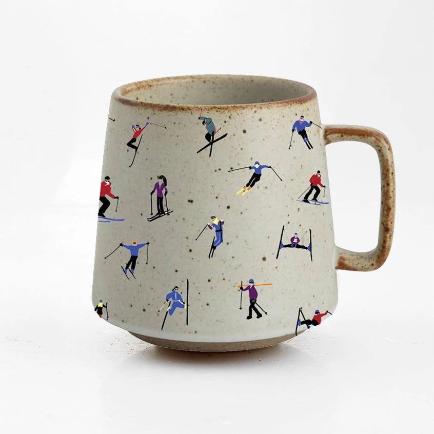 Ski Adventure Stoneware Mug