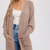 OPEN FRONT BATWING SLEEVE CARDIGAN