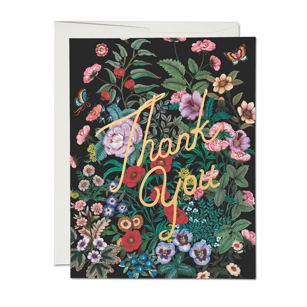 Botanical Garden Thank You Greeting Card