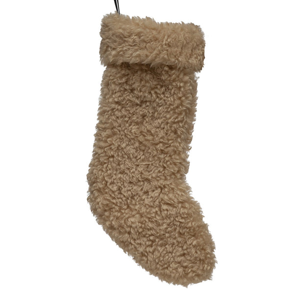 Faux Sherpa Stocking