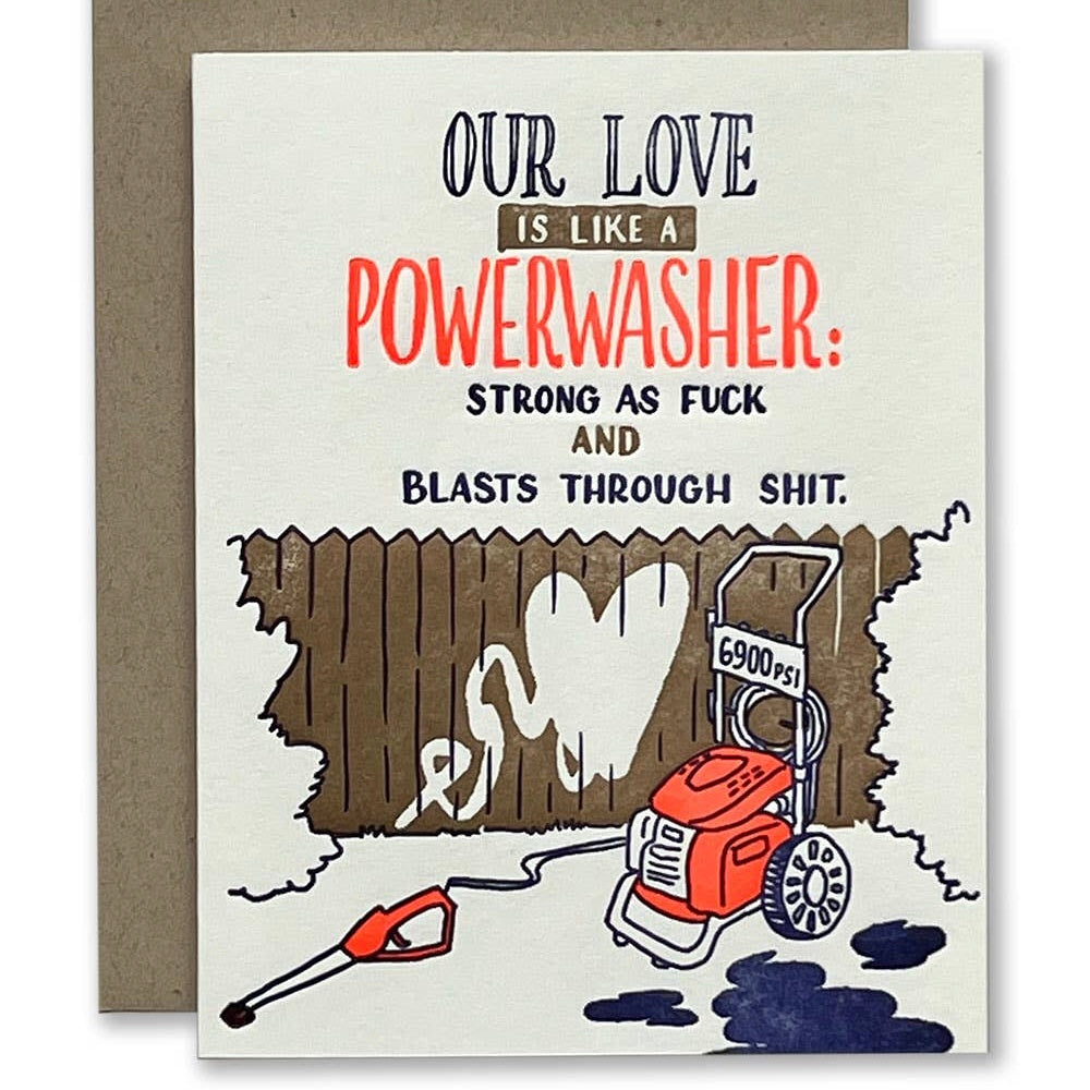 Our Love is a Powerwasher Card