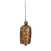 Metal Bell on Jute Rope with Star Cut-Outs
