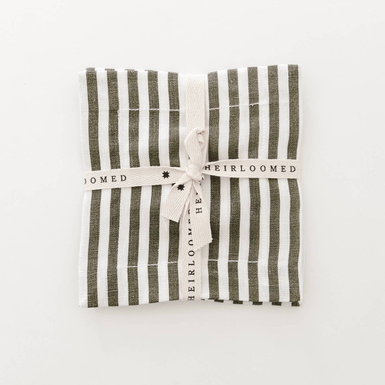 Keepsake Linen Cocktail Napkin - Olive