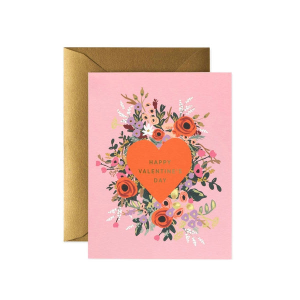 Blooming Heart Valentine Card