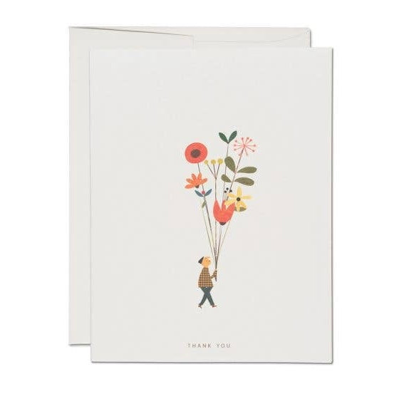 Long Stem Thank You Greeting Card