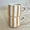 Cream Striped Mug