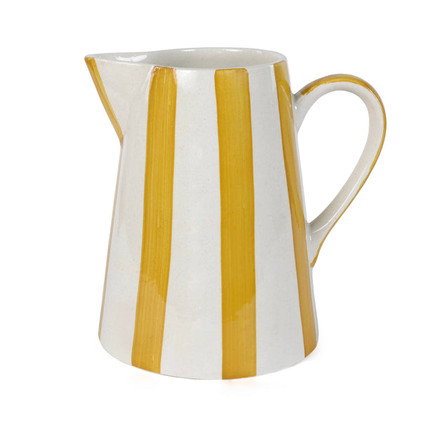 Ceramic Stripe Pitcher