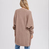 OPEN FRONT BATWING SLEEVE CARDIGAN