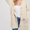 BUTTONED BOUCLE CARDIGAN