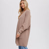 OPEN FRONT BATWING SLEEVE CARDIGAN