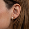 Sun Ray Studs - White Opal