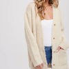 BUTTONED BOUCLE CARDIGAN