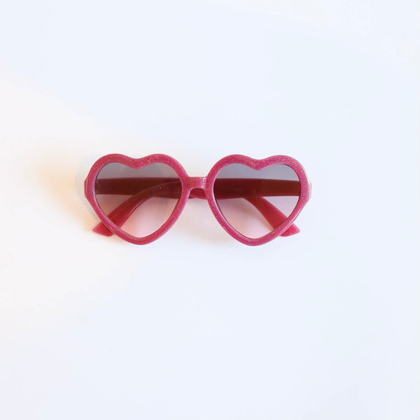 Red Heart Shaped Kids Sunglasses
