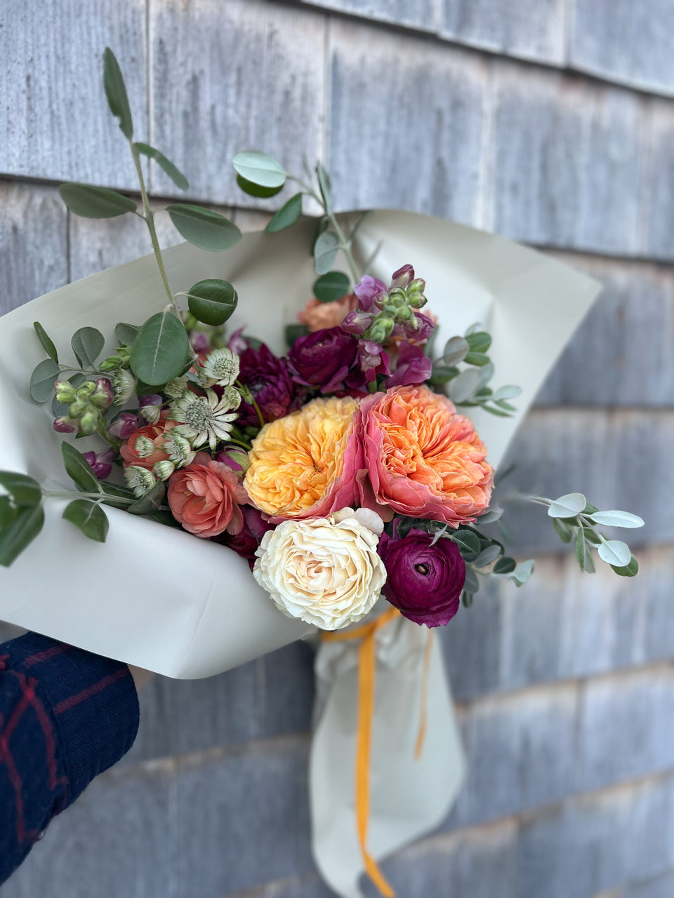 Goldenrod Thanksgiving Floral Bouquet Wrap