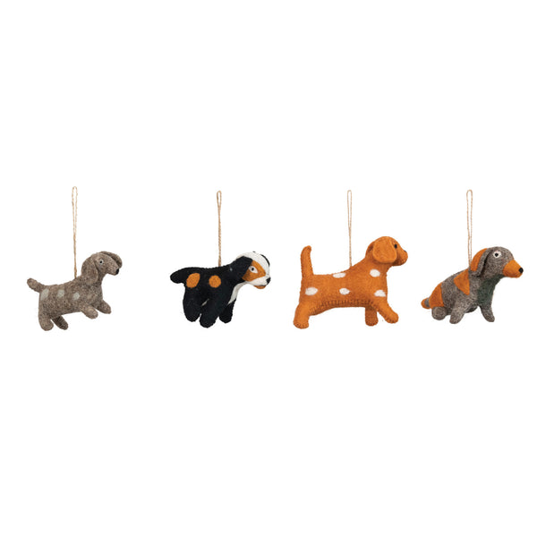 Wool Felt Dog Ornament