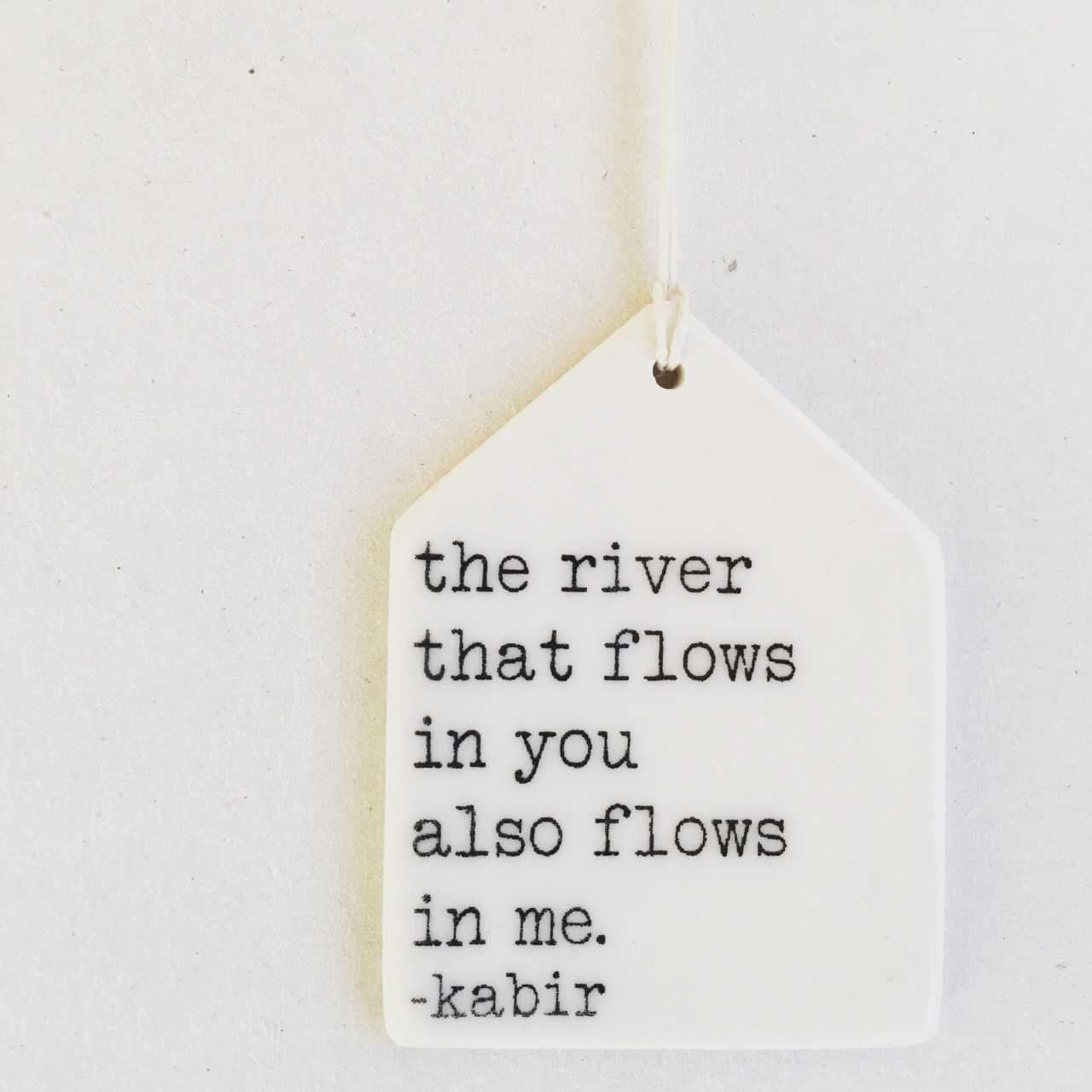 The River that Flows in You - porcelain tag