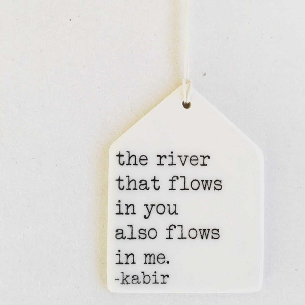 The River that Flows in You - porcelain tag