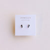 Offset Trio Studs - Sapphire