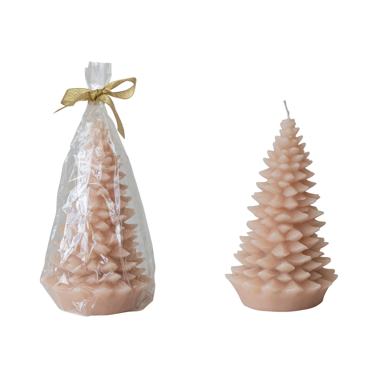 7” Tree Shaped Candle - Blush