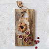 Mango Wood Cheese Board w/ Santa Hat Cut-Out