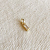 Mini Clear Baguette Charm