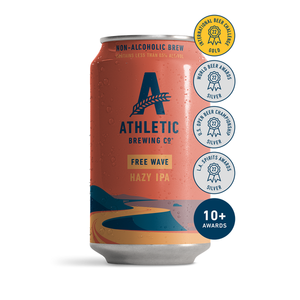 Athletic Brewing - Free Wave Hazy IPA (Non-Alcoholic)