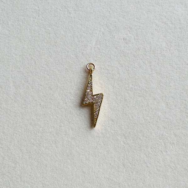 Sparkly Lightning Bolt Charm