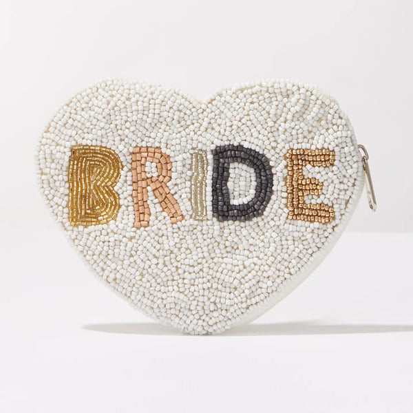 Bride Seed Bead Canvas Pounch