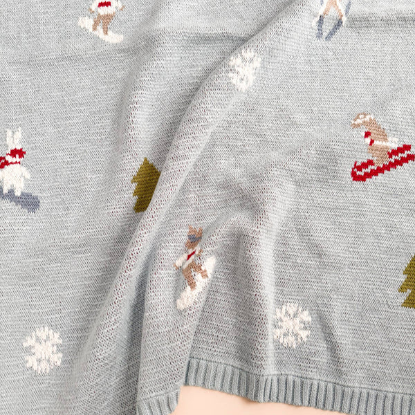 Cotton Baby Blanket  - Ski