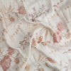 Violet Floral 100% Cotton Muslin Swaddle Blankets - Set of 3