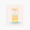 Fun and Frivolous Sparkler Cake Birthday Card
