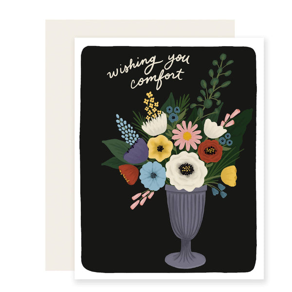 Comfort Flowers Sympathy Card