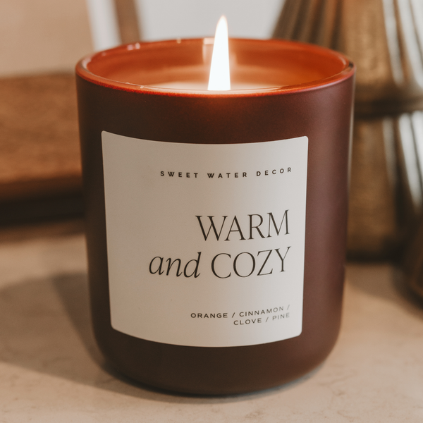 Warm and Cozy Soy Candle - Matte Jar