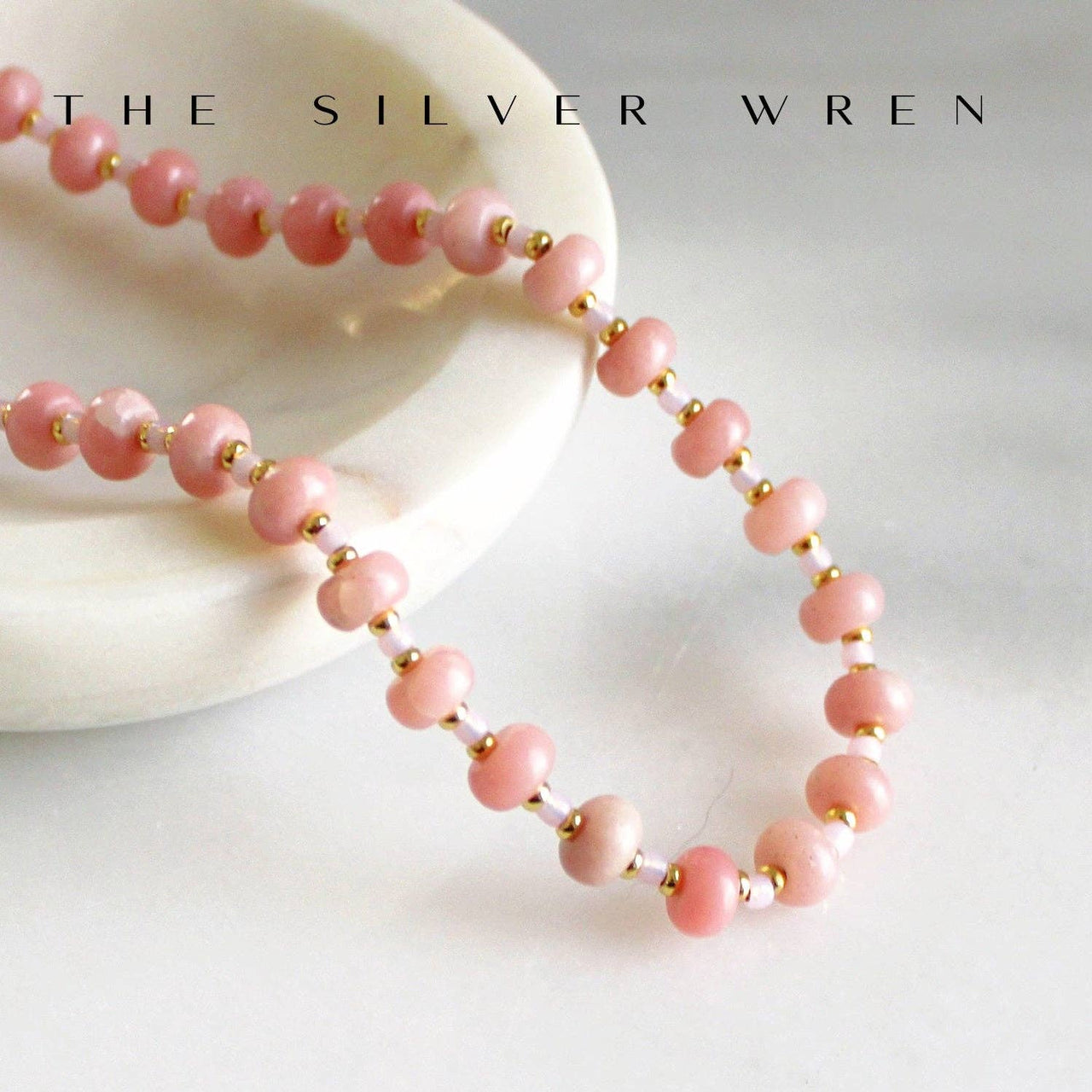 Zia Pink Opal Stone Candy Necklace