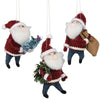 Santa Felt Ornament- Three Style Options