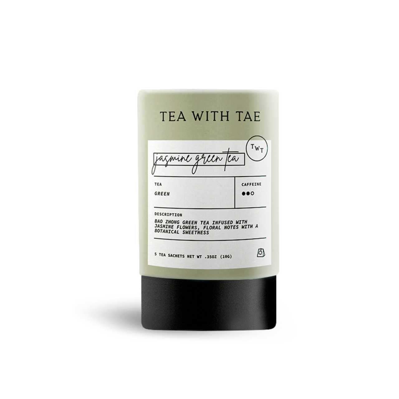 Jasmine Green Tea Mini Tube - 5 tea bags
