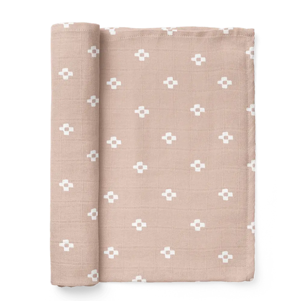 Boho Square Pink Sand Swaddle