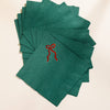 Christmas Bow Green and Red Napkin - Set of 20