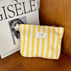 Striped  Make Up Bag