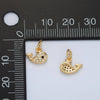 24K Gold Filled Micro Paved CZ Whale Charm | AC-171
