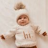 Hi. Pecan Crew Neck Sweater - Baby & Toddler