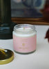 4oz  Clear Crystal Candles - Rose Quartz - Love