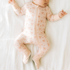 2-way zip baby sleeper - Bow Stripe