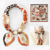 Elegant Floral Satin Scarf