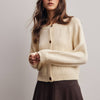 Classic Knit Button Front Cardigan - Ivory