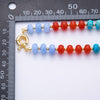 18K Gold Filled Colorful Candy Gemstone Rondelle Bead Chain Necklace 17.5 Inch with Extender | WA-3318: #5