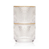 Meridian Crystal Gold Rimmed Lowball Tumbler