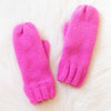 Pink Knit Mittens