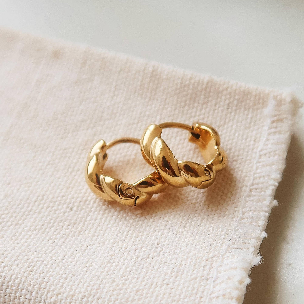 Brea Twisted Hoop Earrings